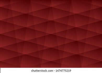 Abstract geometric red color background, vector illustration