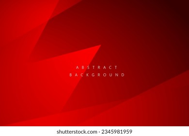 Resumen Fondo de color geométrico rojo para plantilla, afiche, diseño de volante. Ilustración del vector