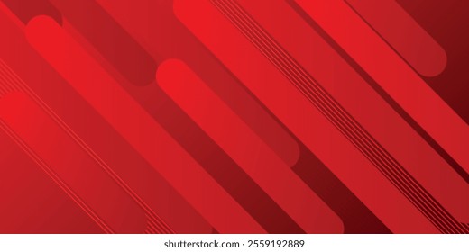 Abstract geometric red color background. Vector illustration