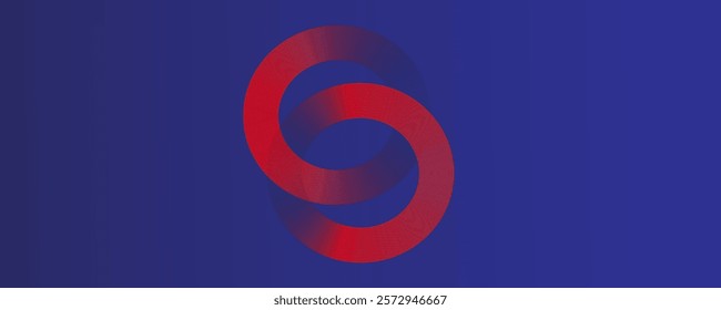 Abstract Geometric red  Color Background .