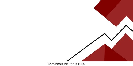 Abstract geometric geometric in red color technology background vector design Illustration for wallpaper, element, banner, web, page layout, and etc.