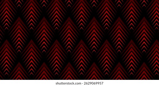Padrão de fundo do vetor de cor vermelha geométrica abstrata sem bordas. Design de fundo vermelho escuro.