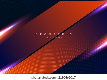 Abstract geometric red concept modern glowing stylish background design vector illustration