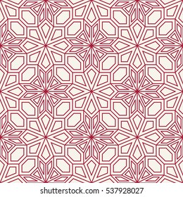 Abstract geometric red deco art pillow mosaic pattern
