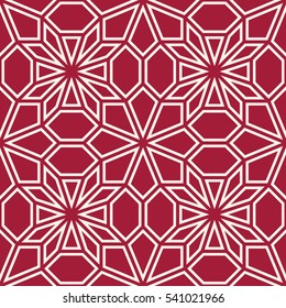 Abstract geometric red deco art pillow mosaic pattern