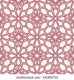 Abstract geometric red deco art pillow mosaic pattern