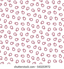 Abstract geometric red deco art memphis fashion circle pattern