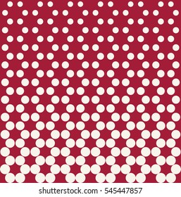 Abstract geometric red deco art print halftone dots pattern