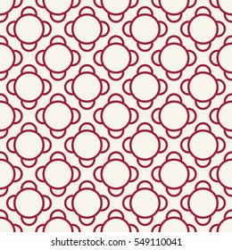 Abstract geometric red deco art ornament pattern background 