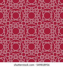 Abstract geometric red deco art ornament pattern background 