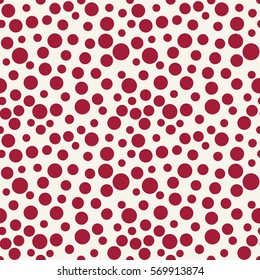 abstract geometric red deco vector dots pattern