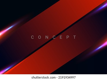 Conception abstraite géométrique rouge, arrière-plan graphique moderne, image vectorielle