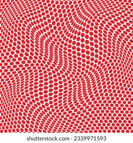 patrón de onda de punto rojo geométrico abstracto perfecto para fondo, fondo de pantalla