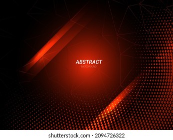 Abstract geometric red elegant dynamic pattern background vector