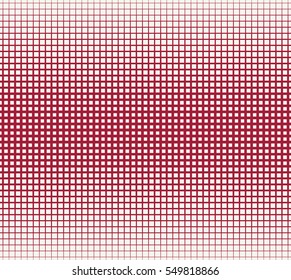 Abstract geometric red gradient square halftone pattern