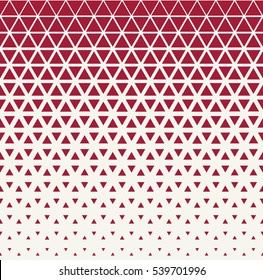 Abstract geometric red graphic design triangle halftone pattern