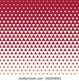 Abstract geometric red graphic design print triangle halftone pattern