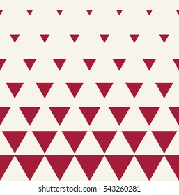 Abstract geometric red graphic design print triangle halftone pattern