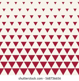 Abstract geometric red graphic design print triangle halftone pattern