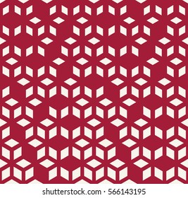 Abstract geometric red graphic minimal halftone pattern
