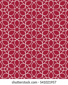 Abstract geometric red hipster deco art pattern
