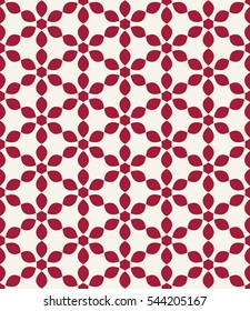 Abstract geometric red hipster deco art pattern