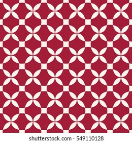 Abstract geometric red hipster deco art pattern