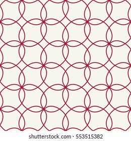 Abstract geometric red hipster deco art pattern