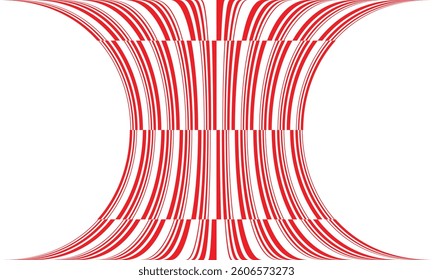 abstract geometric red irregular bulge line pattern can be used background, banner, poster.