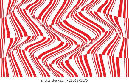 abstract geometric red irregular line wave pattern can be used background, banner, poster.
