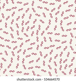 Abstract geometric  red memphis fashion design bow pattern