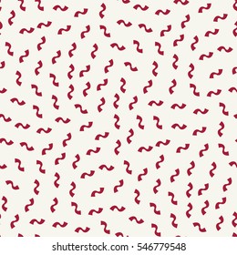 Abstract geometric  red memphis fashion design weave pattern
