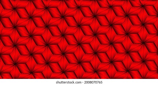  Abstract geometric red metallic background with polygonal stripes line weave. Vector illustration. Eps10
