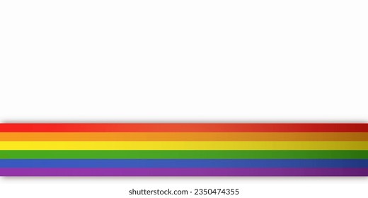 Resumen de color rojo geométrico, naranja, amarillo, verde, azul y púrpura lgbtq color de fondo aislado. Fondo de color del Mes de Historial de Orgullo Lgbt con espacio de copia para texto. Ilustración del vector