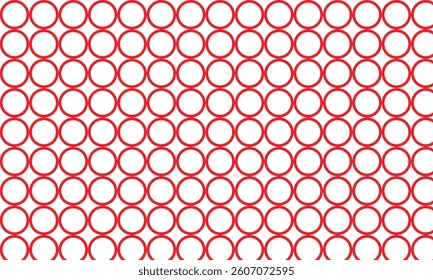 abstract geometric red outline circle pattern can be used background, banner, poster.