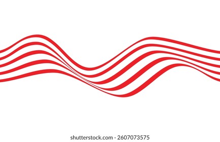 abstract geometric red wave line design can be used background, banner, poster.