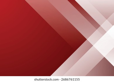 Abstract geometric red and white gradient background. Modern white diagonal abstract transparent lines background for presentation design, banner, and business card