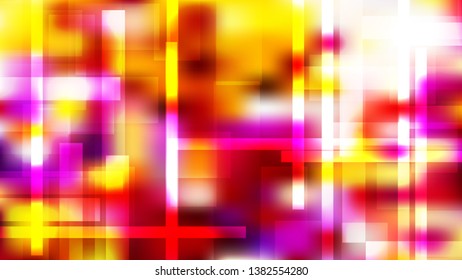 Abstract Geometric Red White and Yellow Background