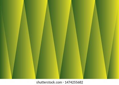 Abstract geometric reflective green color background, vector illustration