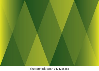 Abstract geometric reflective green color background, vector illustration
