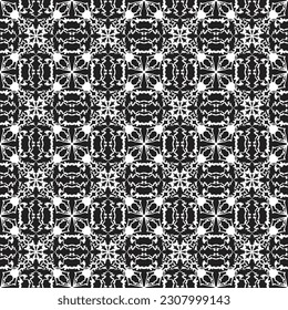 Abstract geometric repeat pattern background vector. A seamless background. Black texture seamless pattern design for web, business card, textile printing