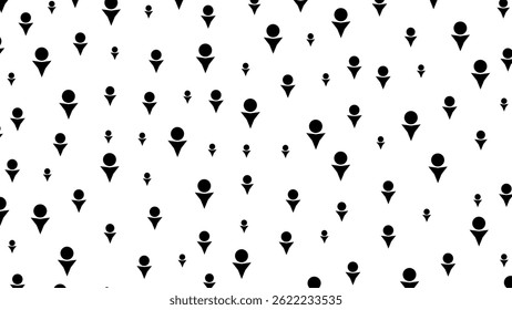 Abstract geometric repeat pattern on white background. Geometric pattern.
