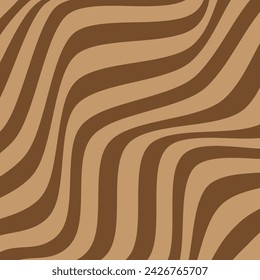 patrón de línea de onda diagonal marrón repetible geométrico abstracto.