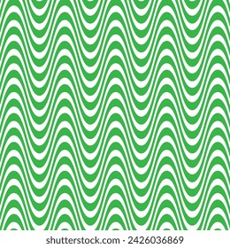 abstract geometric repeatable green smooth wave line pattern.