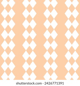 abstract geometric repeatable peach rhombus pattern.
