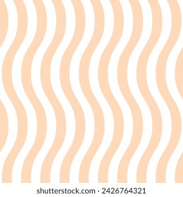 abstract geometric repeatable peach vertical wave line pattern.