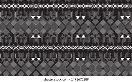 abstract geometric repeated pattern, scandinavian ethnic elements,vector illustration.