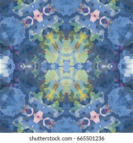 Abstract geometric repeating seamless colorful pattern for design, textile and backgrounds