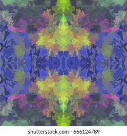 Abstract geometric repeating seamless colorful pattern for design, textile and backgrounds