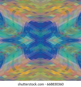Abstract geometric repeating seamless colorful pattern for design, textile and backgrounds